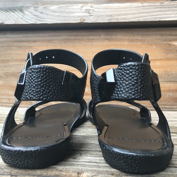 Givenchy black rubber jelly sandals pebble jewel 5 - Picture 3 of 8